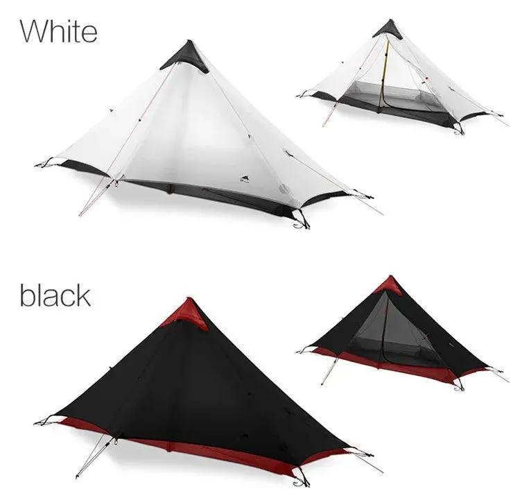 🏕️ FLAME'S CREED Lanshan 1 Person Ultralight Camping Tent | Single Man, 3-Season, Professional 15D Silnylon Rodless Trekking Tent 🎒