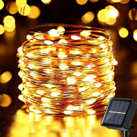 10M Copper Solar fairy Light -Warm white