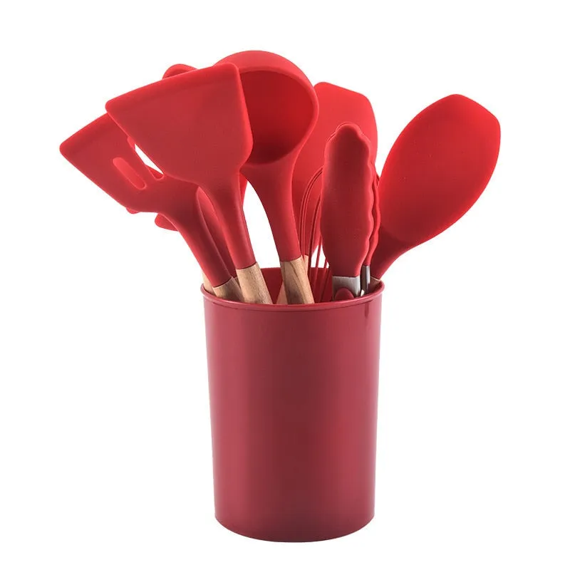 12 Piece Silicone Utensil Set