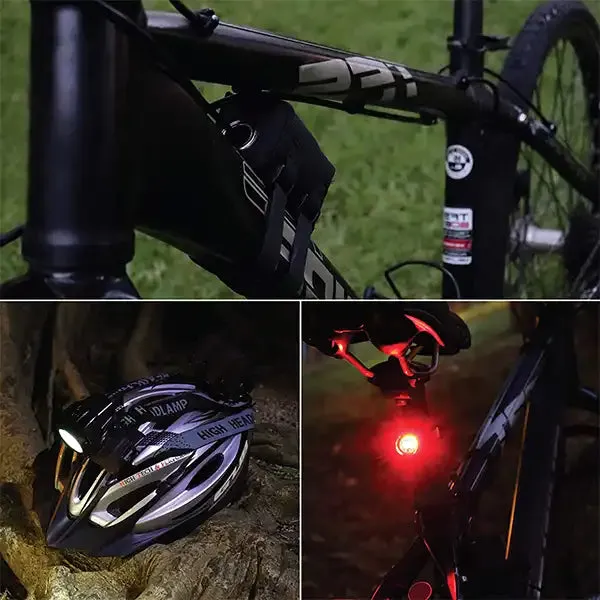 1600 Lumens Helios Rechargeable Bicycle Light Set