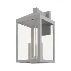 3 Lt Nordic Gray Wall Lantern