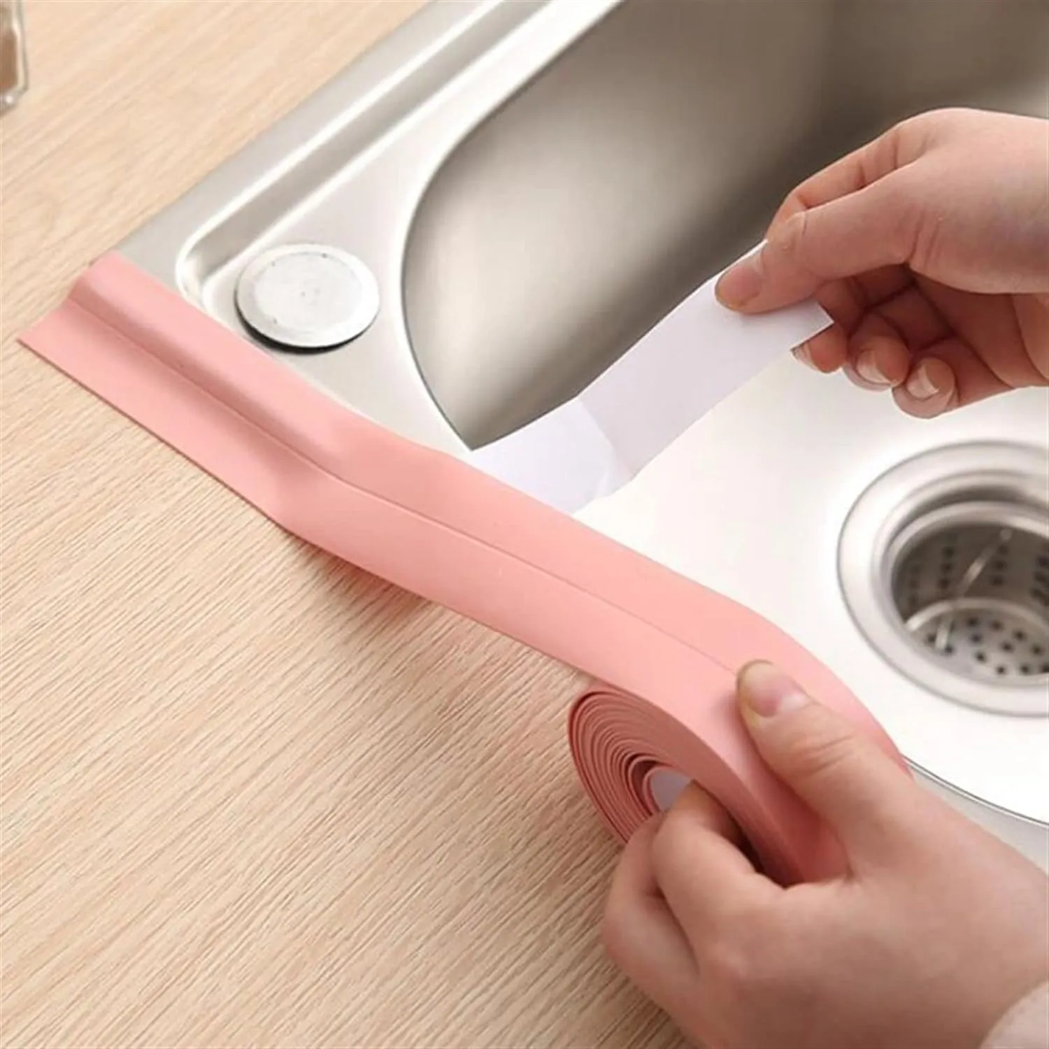 3.2mx38mm Bathroom Shower Sink Bath Sealing Corner Strip Tape White PVC Self adhesive Waterproof Wall Sticker for Bathroom Kitchen