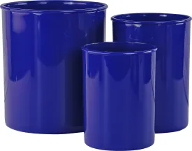 3pc Plastic Utensil Holders, Indigo