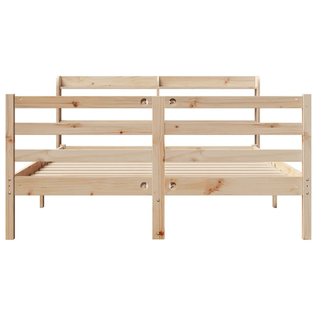 Bed Frame with Headboard without Mattress 120x190 cm Small Double