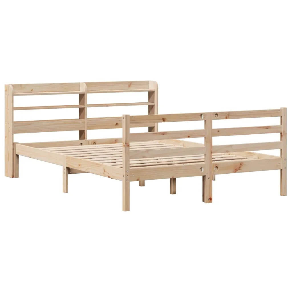 Bed Frame with Headboard without Mattress 120x190 cm Small Double