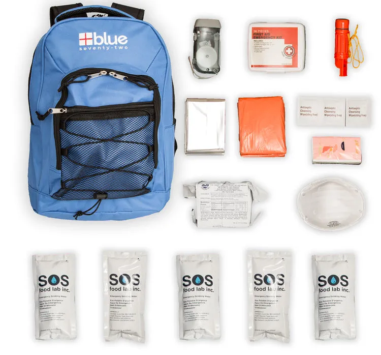 Blue Seventy-Two Standard - 3 Day Emergency Kit for 1 Person