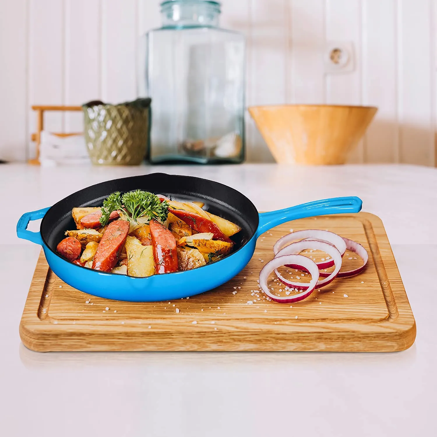 Cast Iron Skillet, Non-Stick,12 Inch Frying Pan Skillet Pan For Stove Top, Oven