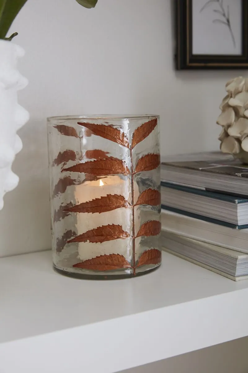 Copper Leaves Votives