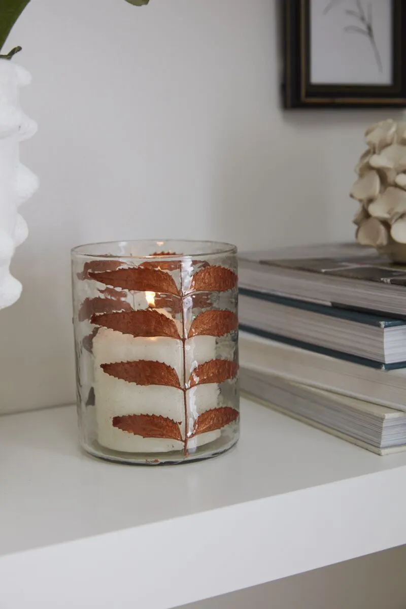 Copper Leaves Votives