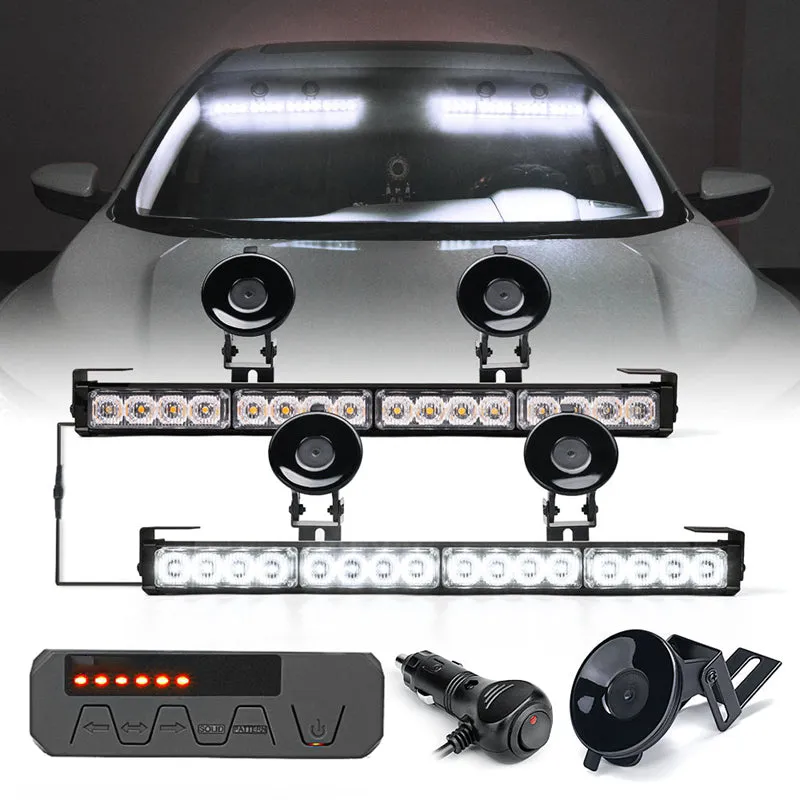 Dual LED Traffic Advisor Strobe Lights