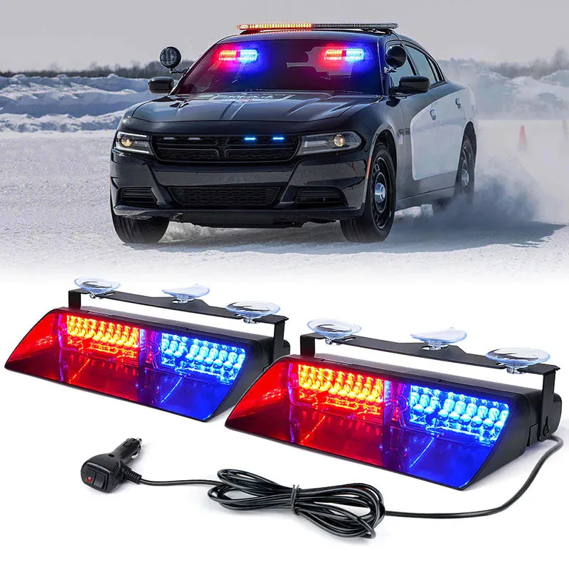 Dual LED Windshield Strobe Lights