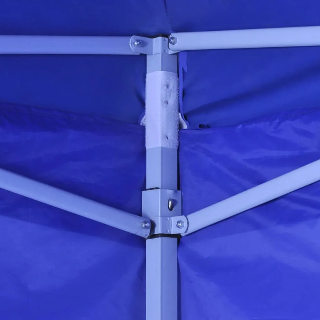 Foldable Tent 3x3 m with 4 Walls Blue