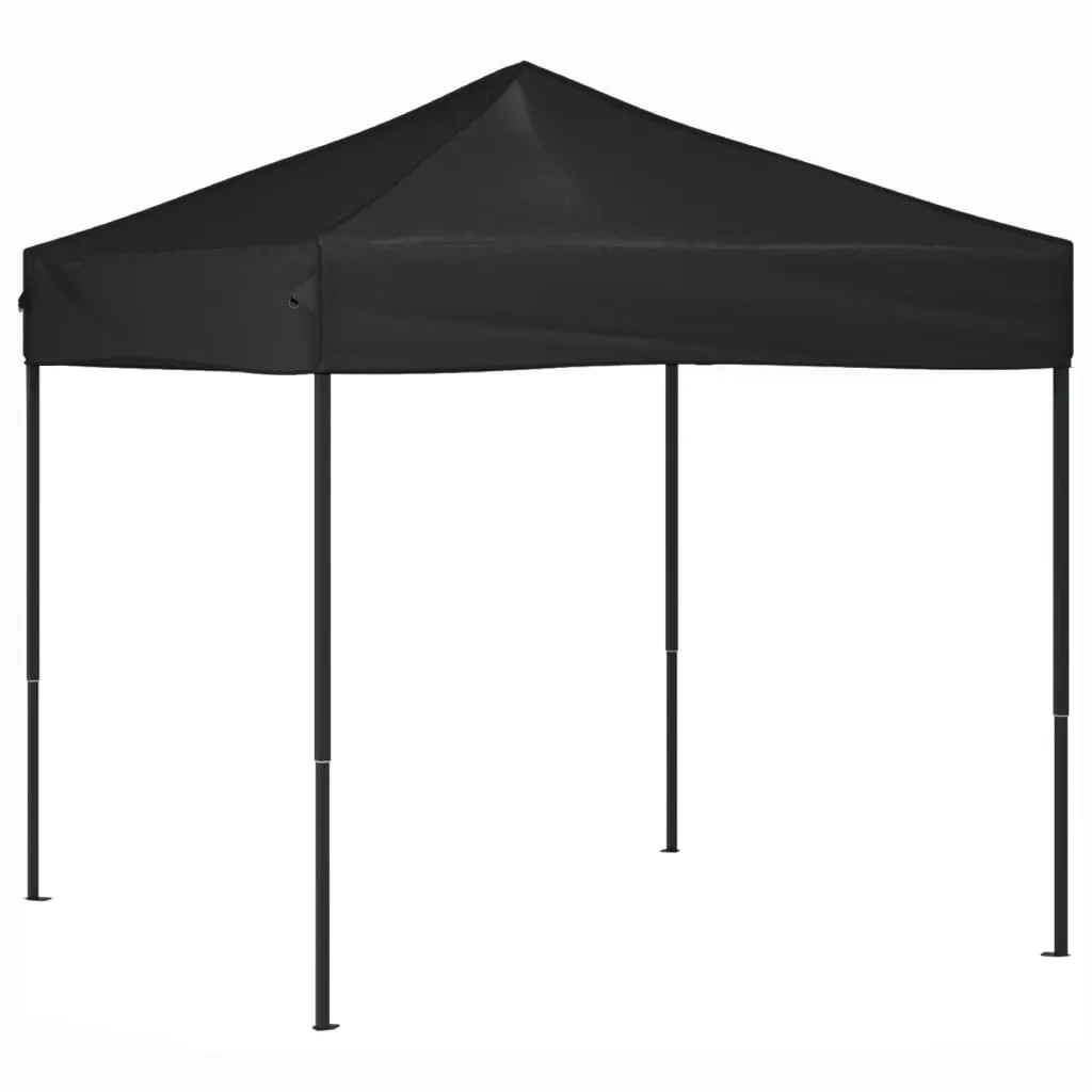 Folding Party Tent Black 2x2 m