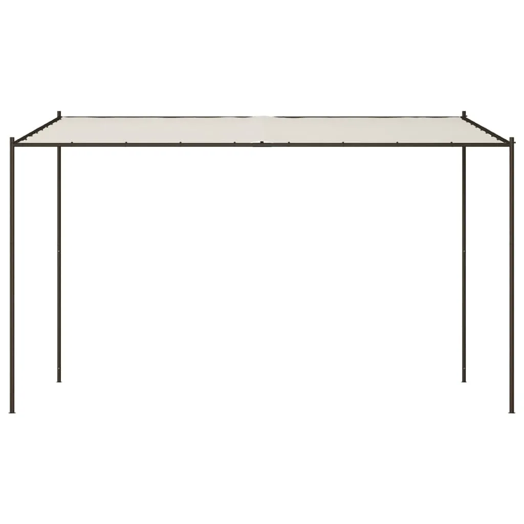 Gazebo White 4x4 m 180 g/m² Fabric and Steel