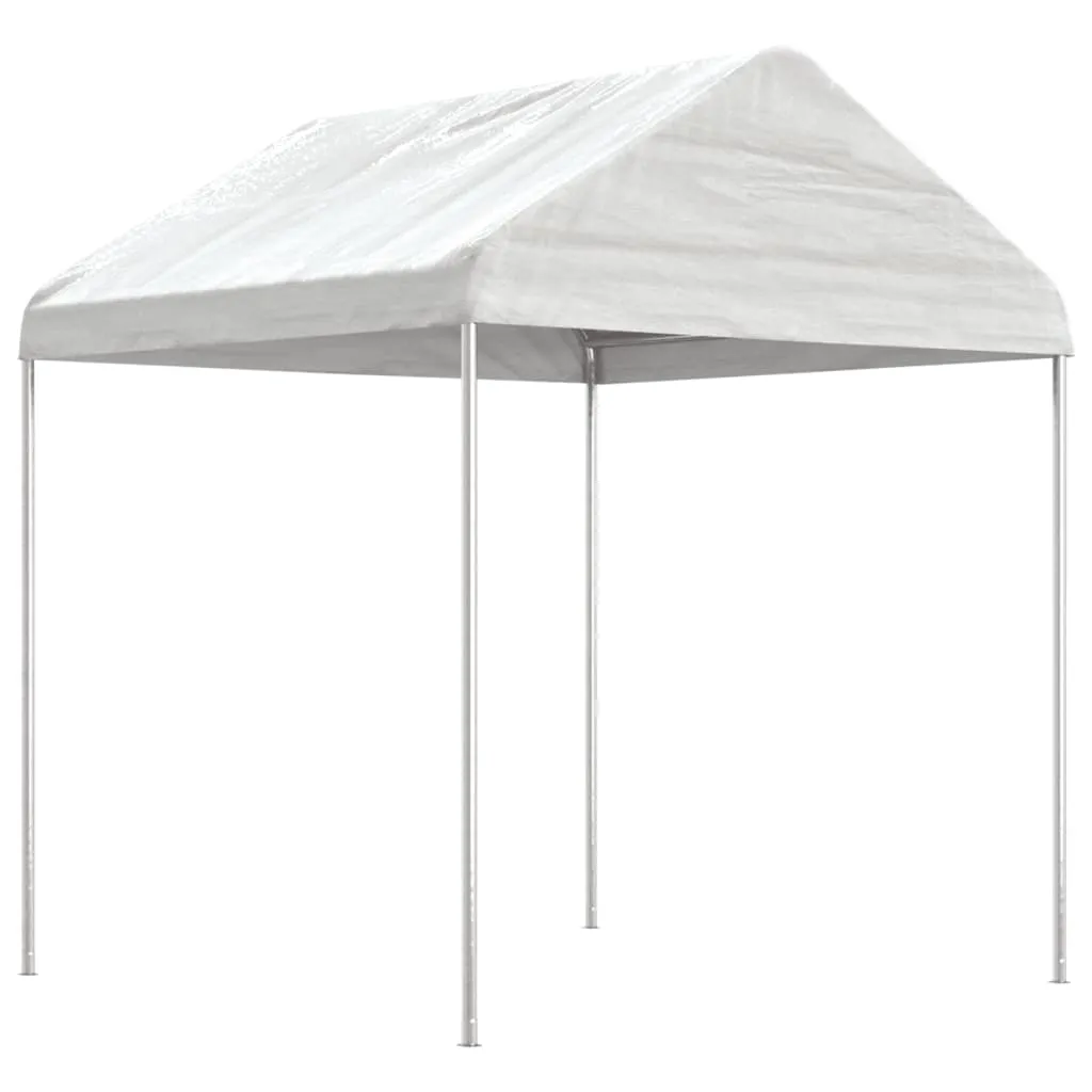 Gazebo with Roof White 17.84x2.28x2.69 m Polyethylene