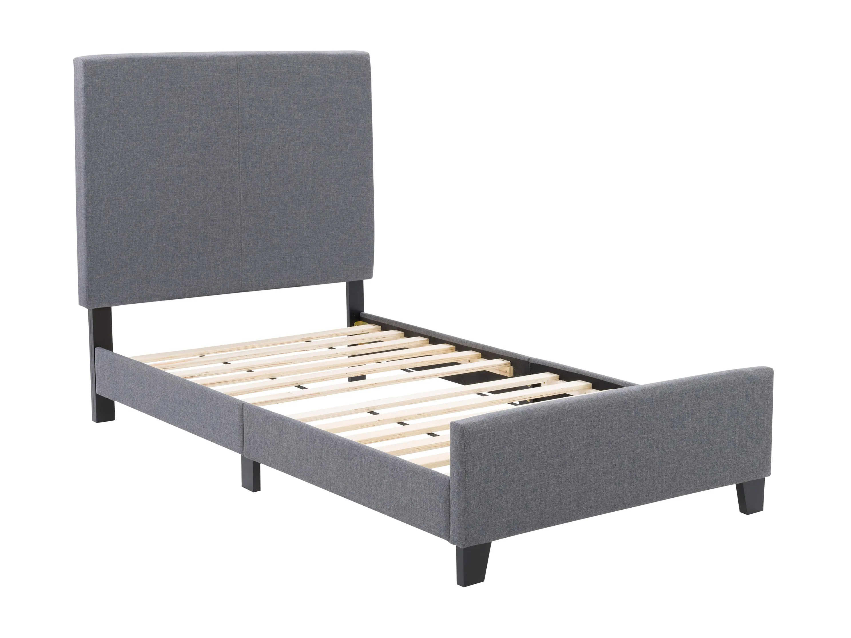 Grey Contemporary Twin/Single Bed