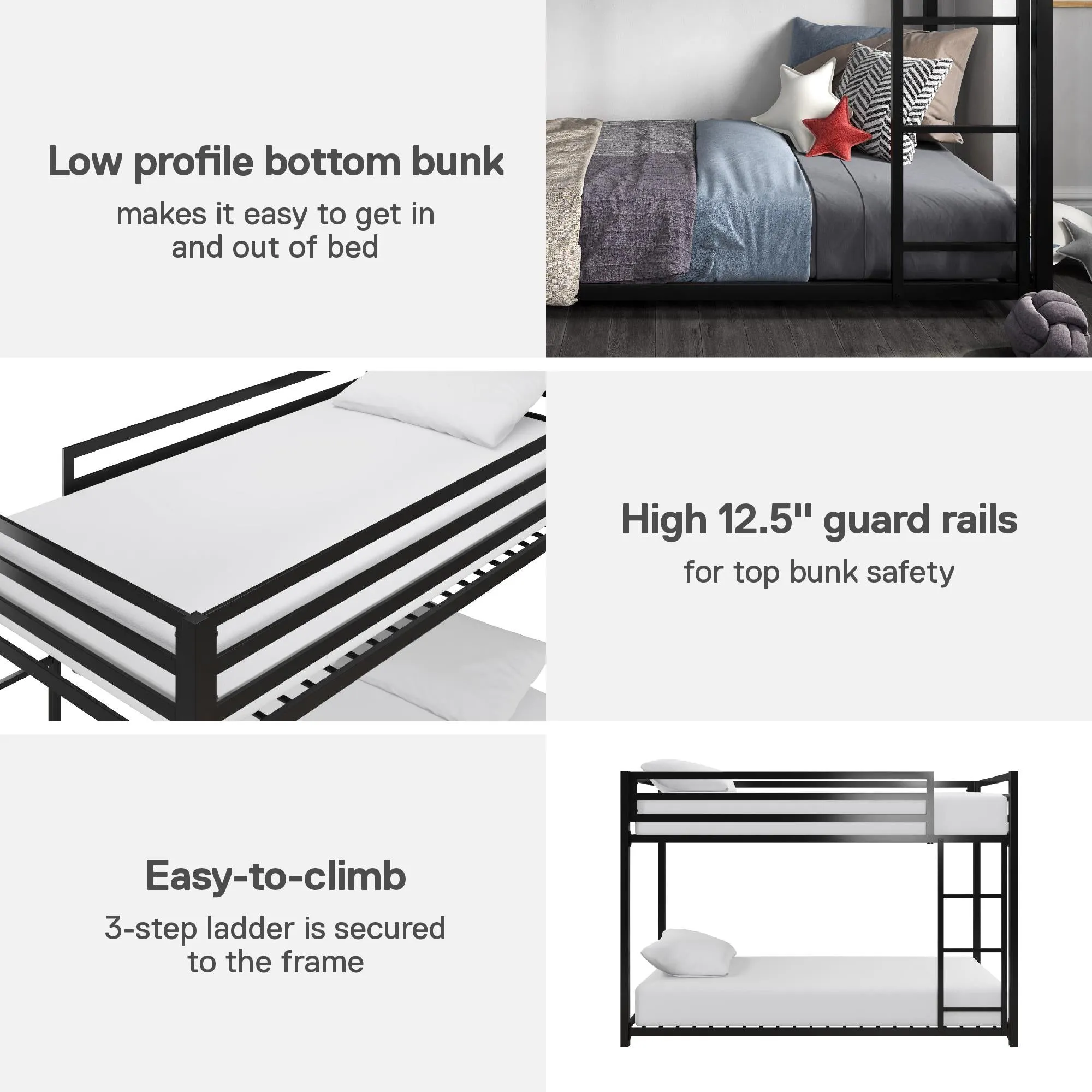 Miles Metal Bunk Bed