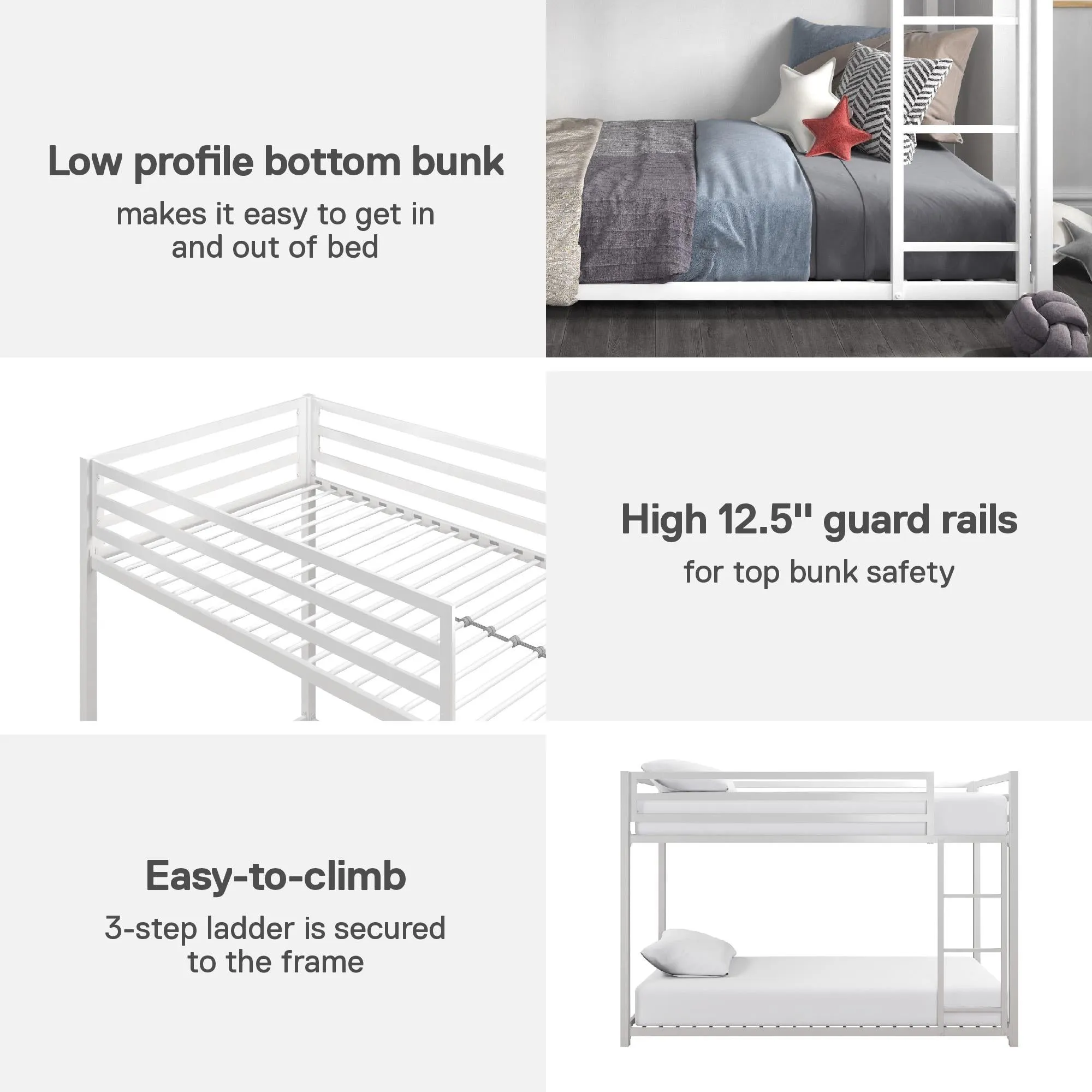 Miles Metal Bunk Bed