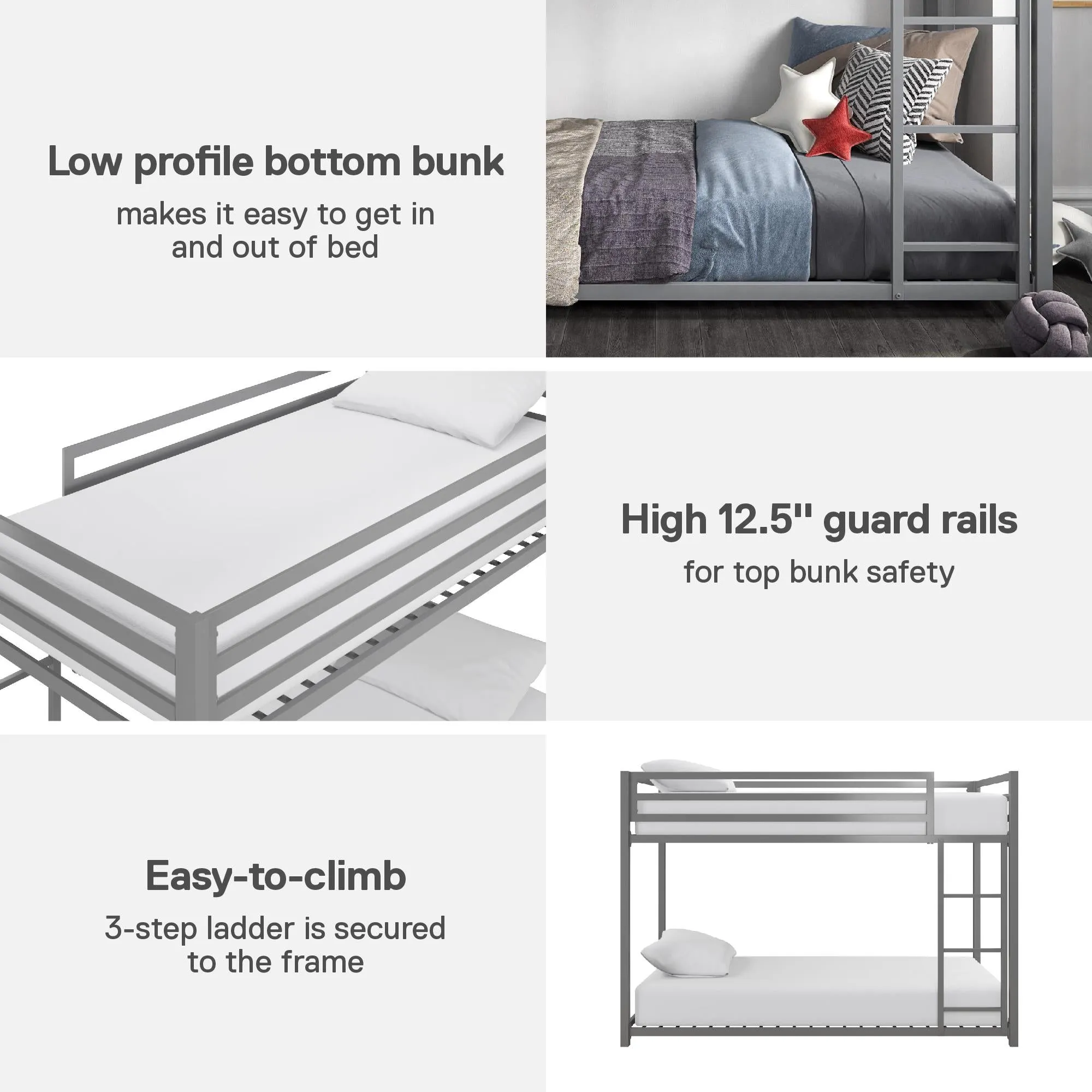 Miles Metal Bunk Bed