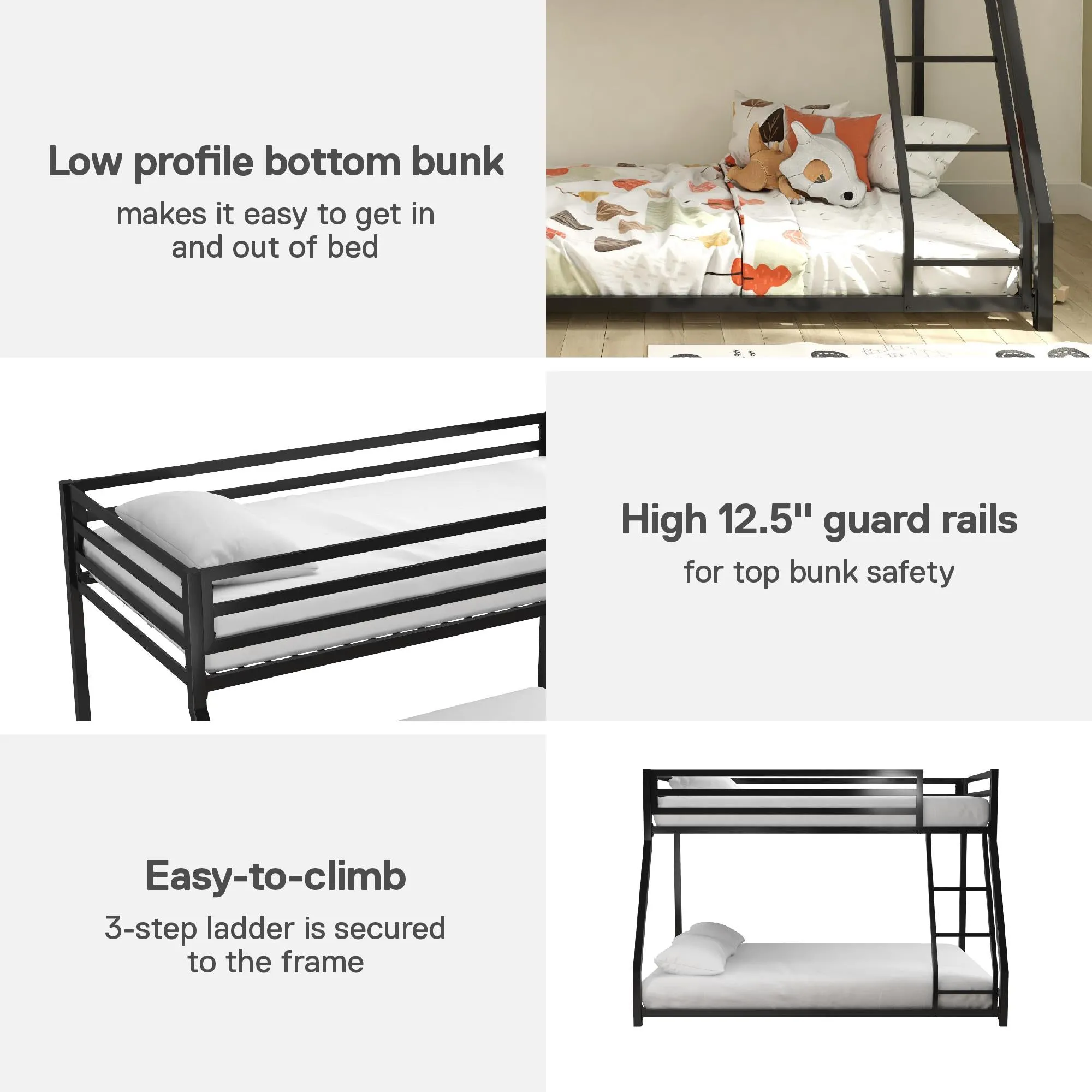 Miles Metal Bunk Bed