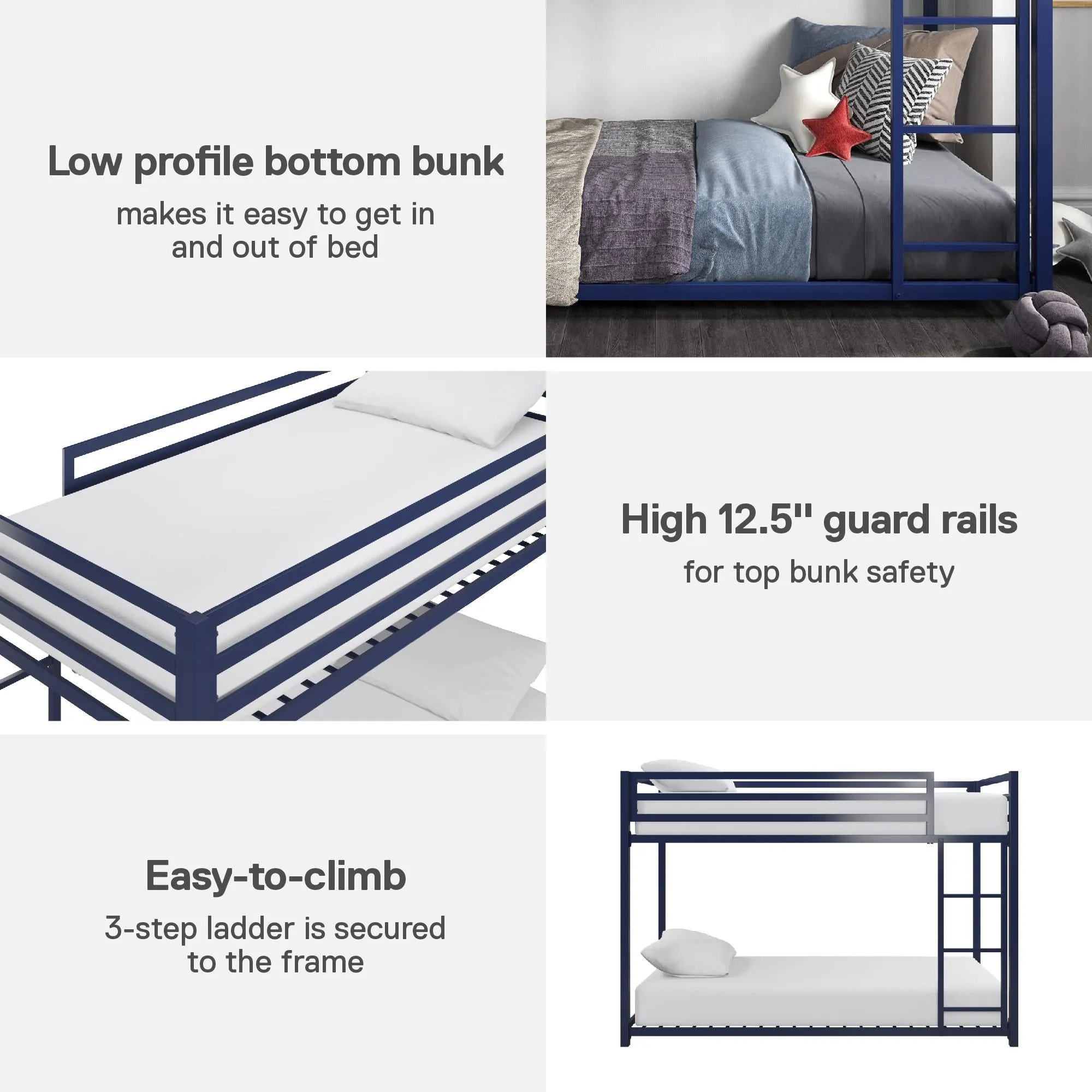 Miles Metal Bunk Bed