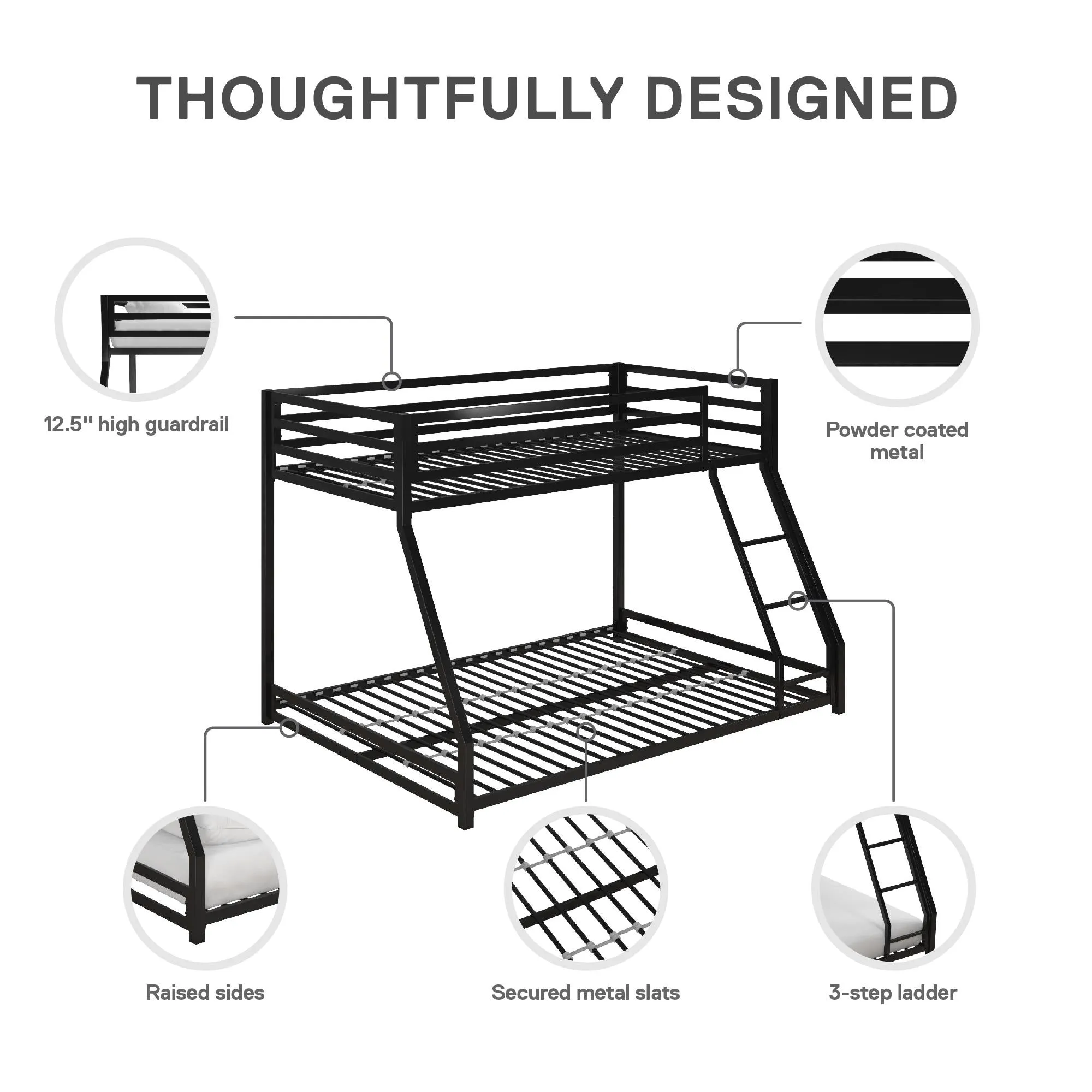 Miles Metal Bunk Bed