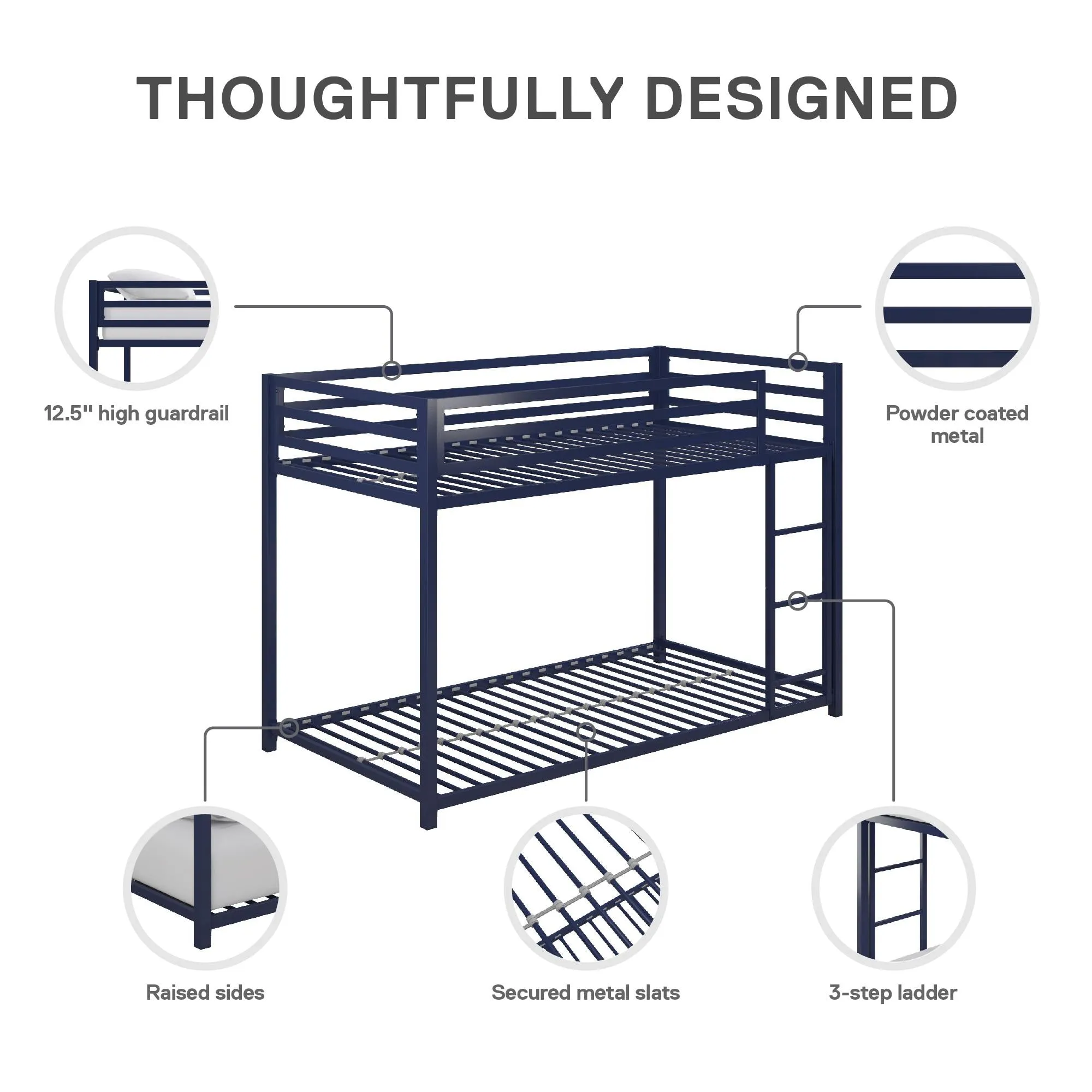 Miles Metal Bunk Bed