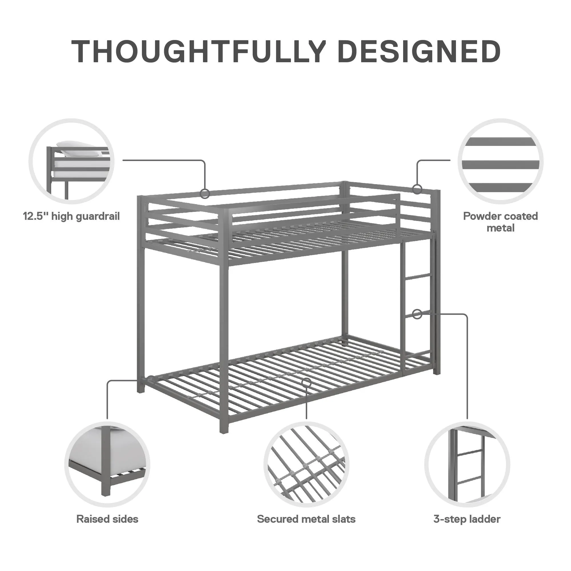 Miles Metal Bunk Bed