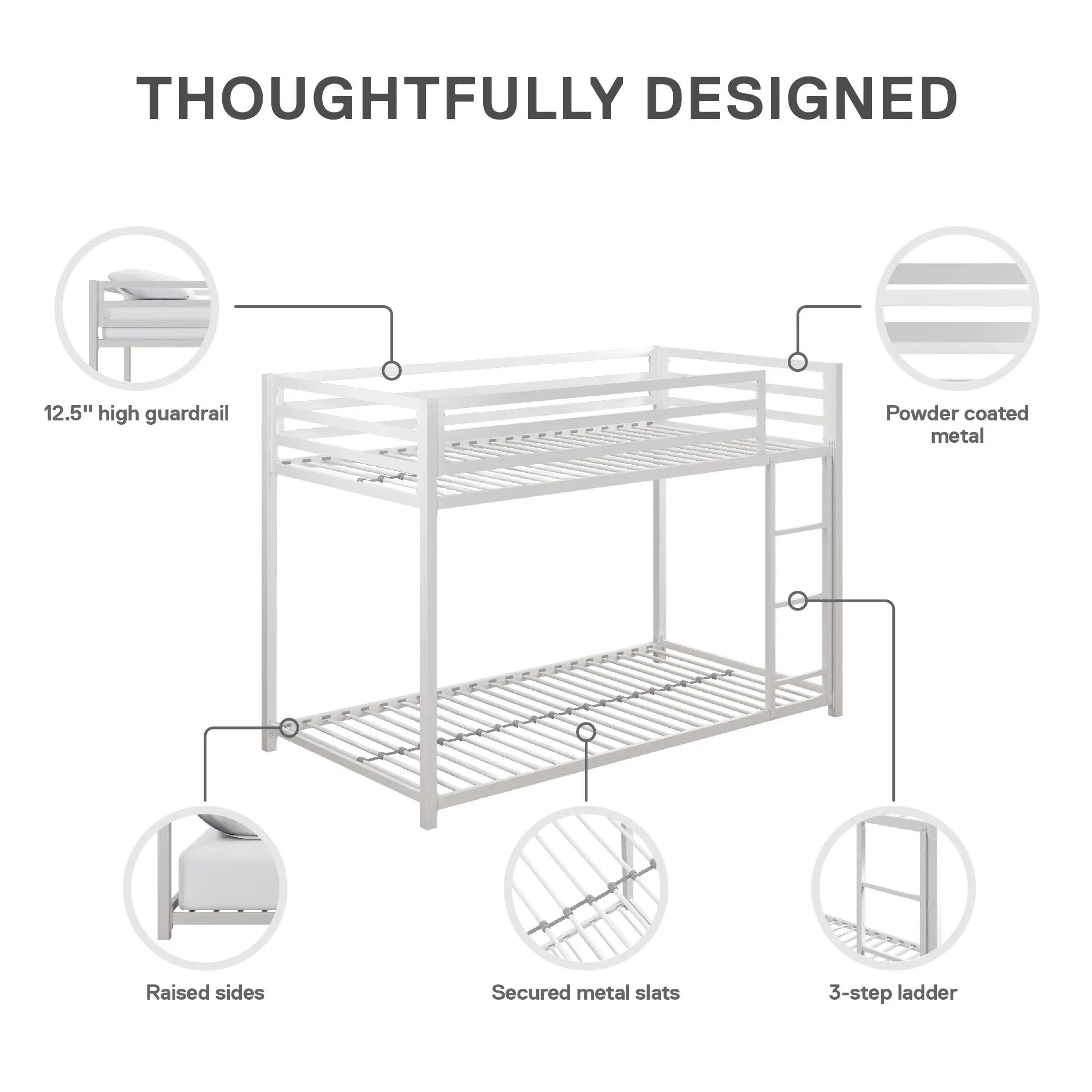 Miles Metal Bunk Bed