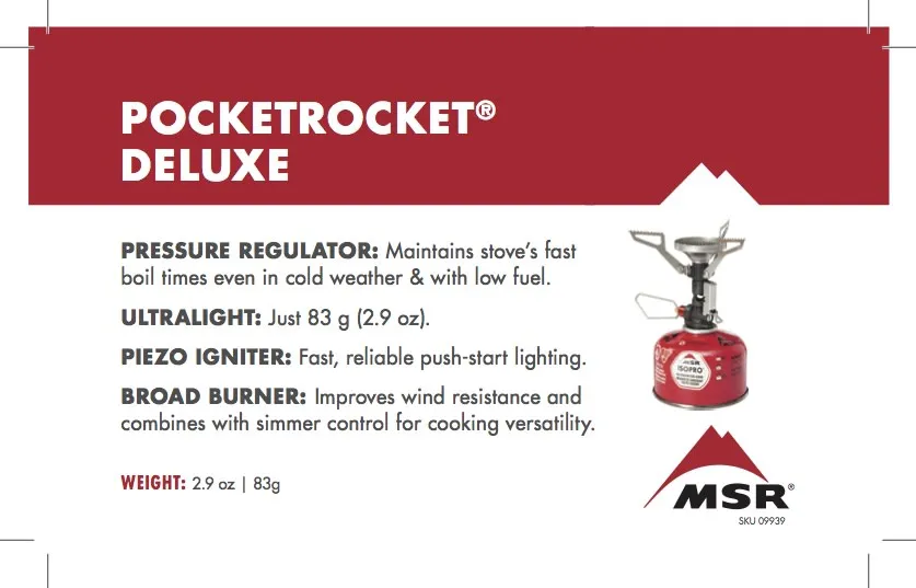 MSR PocketRocket Deluxe Stove