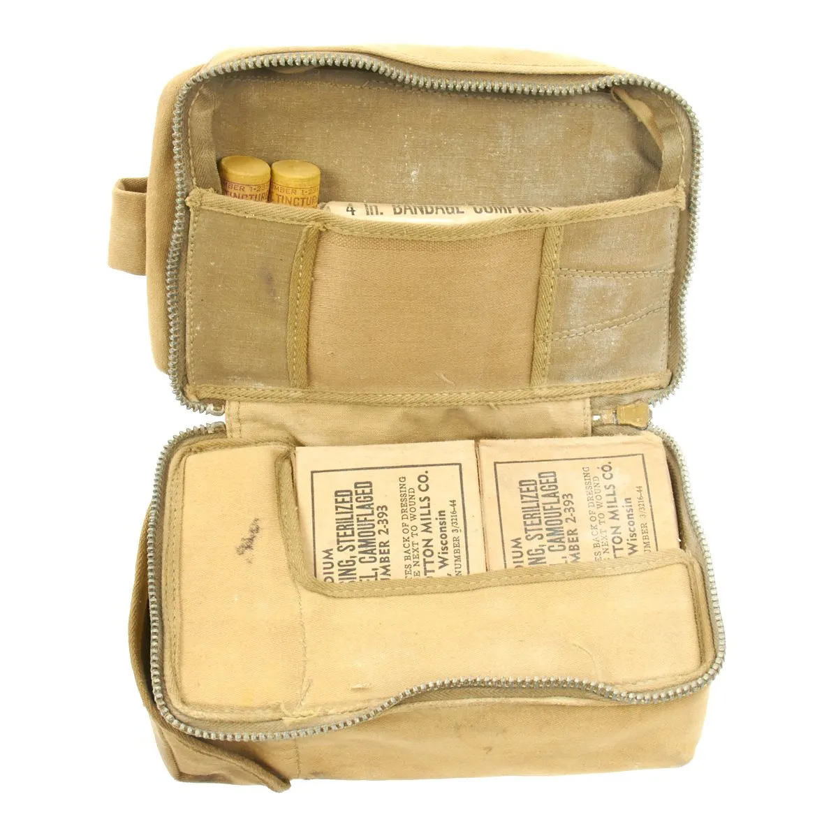 Original U.S. WWII Aeronautic First Aid Kit with Contents