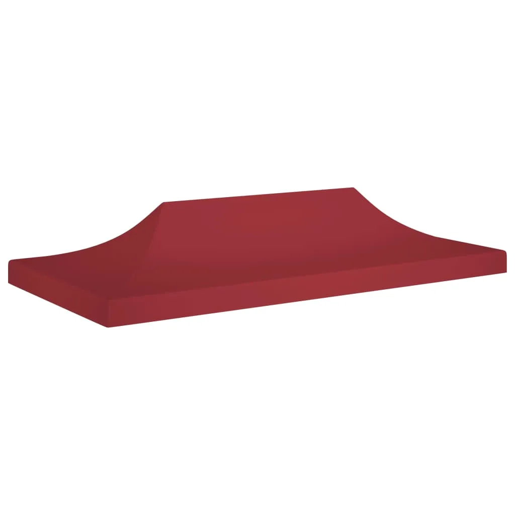 Party Tent Roof 6x3 m Burgundy 270 g/m²