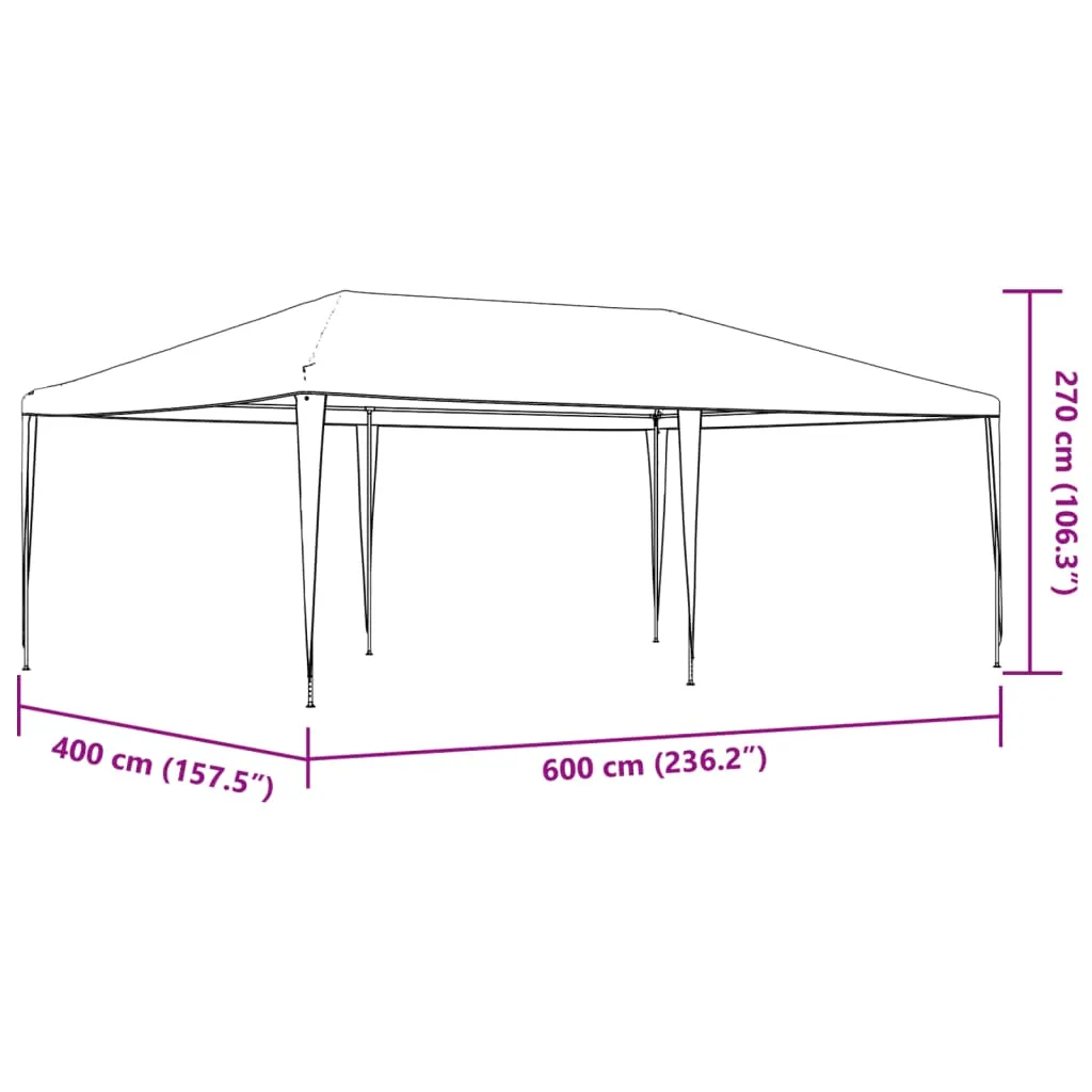 Professional Party Tent 4x6 m Green 90 g/m²