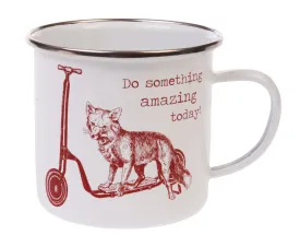 Sass and Belle Enamel Do Something Amazing Today Fox Mug