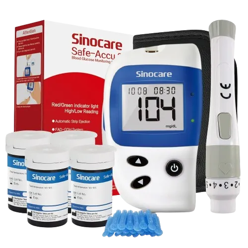 Sinocare Safe Accu2 Blood Glucose Monitor Set