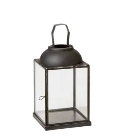 Small Lucca Rustic Matt Black Metal Lantern