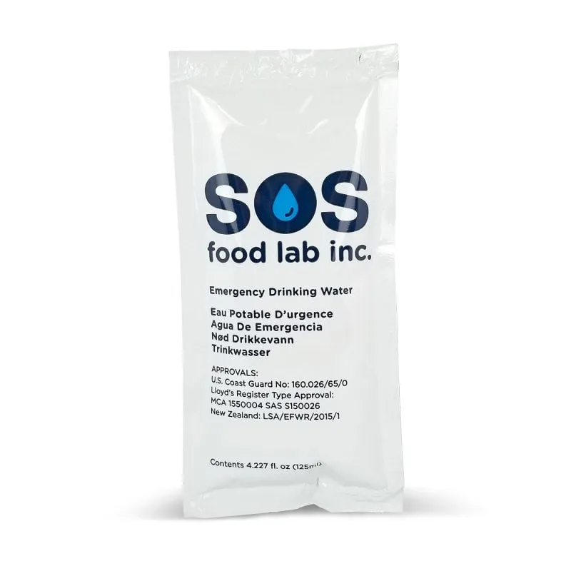 S.O.S Food Lab - Emergency Purified Drinking Water (125 ml)