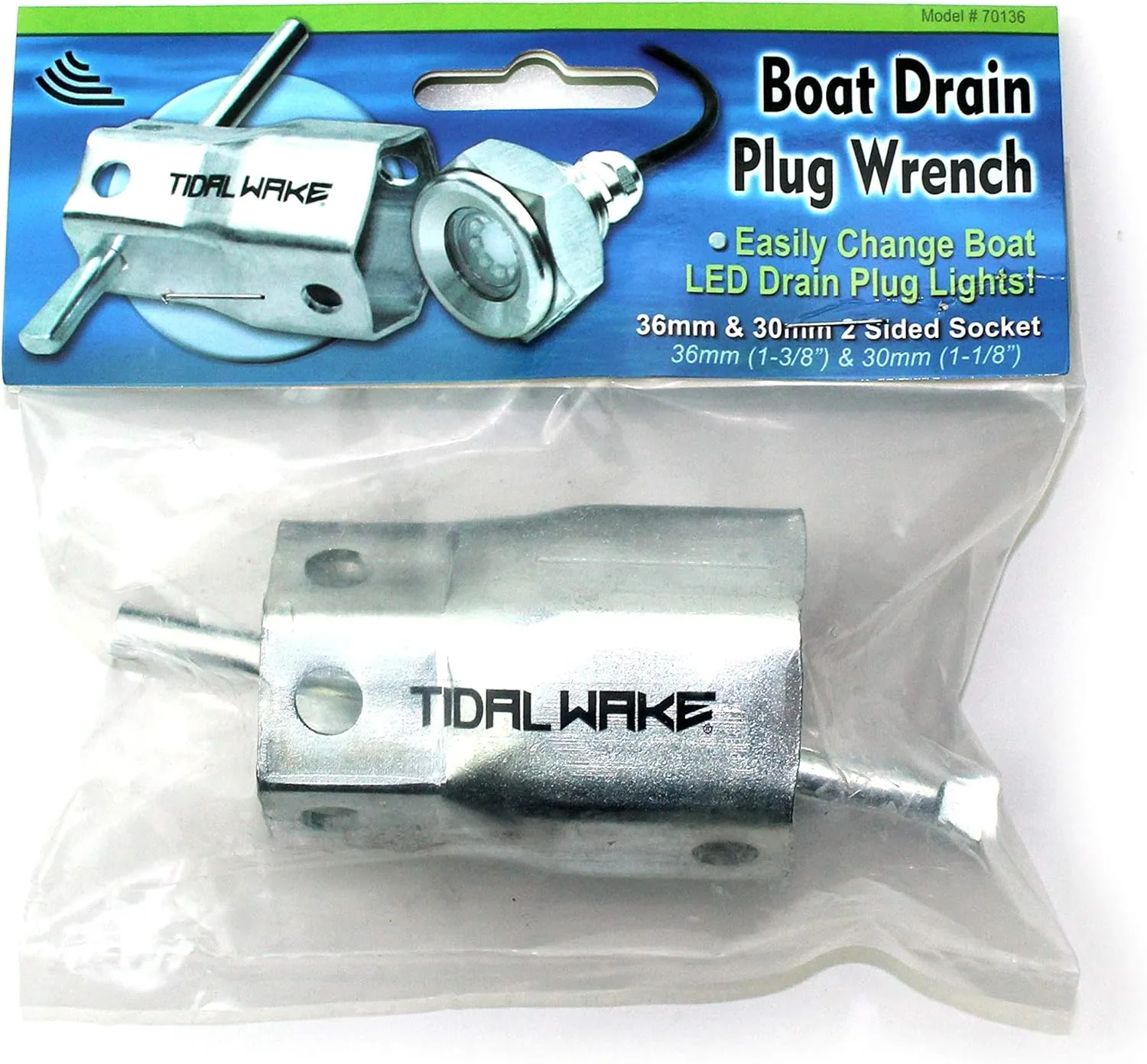 Underwater 1/2 Inch Standard Boat Drain Plug LED Light